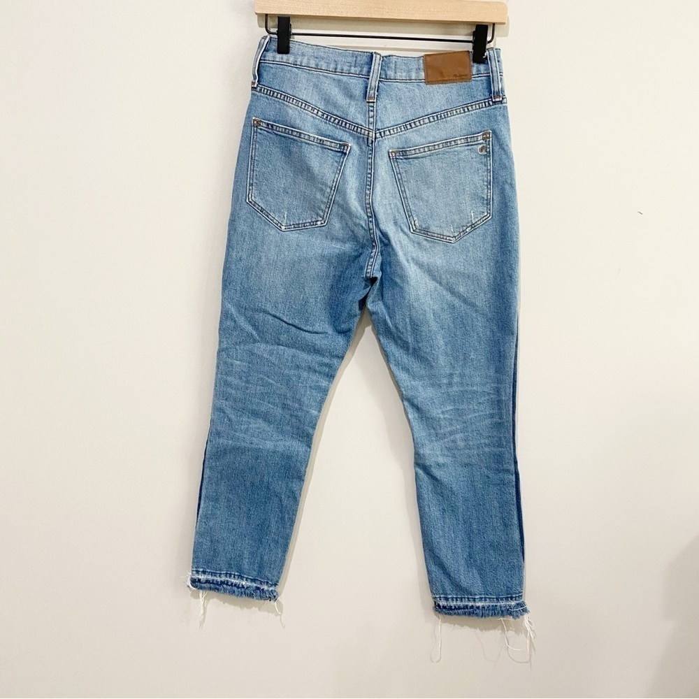MADEWELL The High-Rise Slim Boyjean in Raebrook Wash Eco Edition Size 24 Petite - Picture 6 of 12